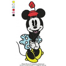 Minnie Mouse 01 Embroidery Design